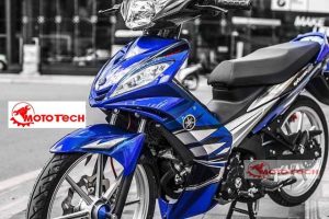 Hình ảnh tem xe exciter 2010 xanh trắng