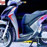 Dán xe sh decal nhôm xước