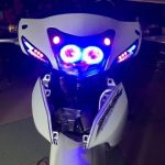 độ đèn led xe máy wave