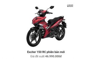 exciter 150 đen đỏ